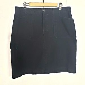 Patagonia organic cotton black cargo skirt rib texture